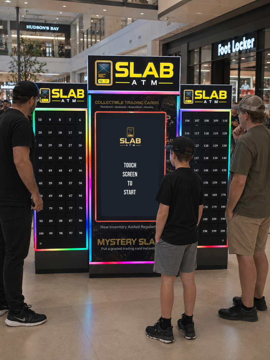 Slab ATM machine in a mall